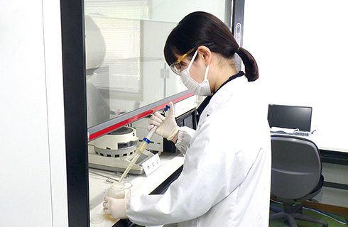 分析の様子