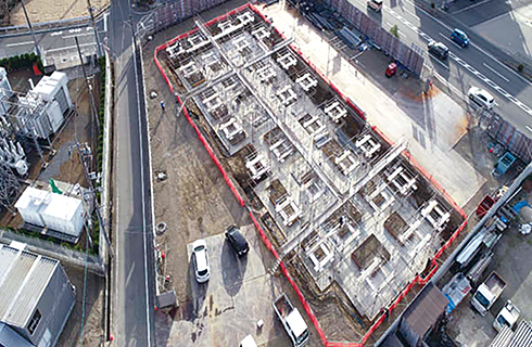 建設工事（前半）の様子
